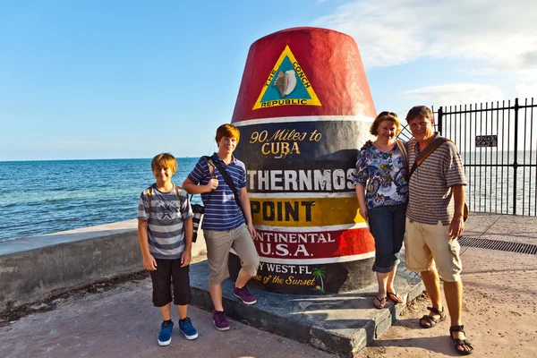 Marcador de pontos mais ao sul, Key West, EUA — Fotografia de Stock