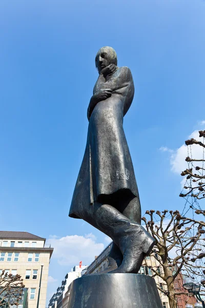 Estatua de Heinrich Heine en Hamburgo — Foto de Stock