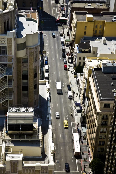 Rues de San Francisco à partir d'un gratte-ciel — Photo