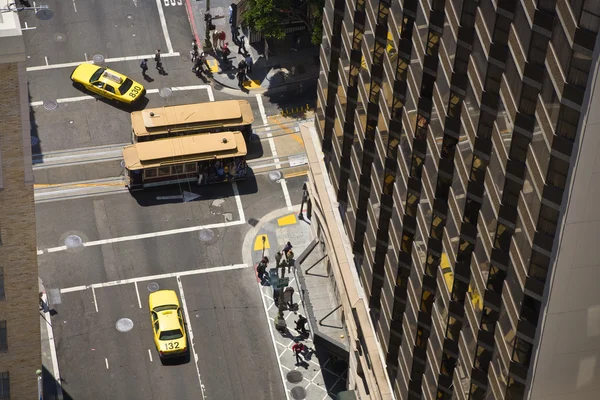 Ruas de São Francisco vistas de um arranha-céus — Fotografia de Stock