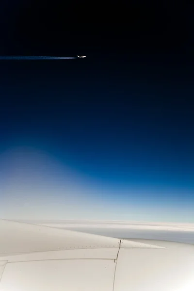 Flug über den Himalaya am Morgen — Stockfoto