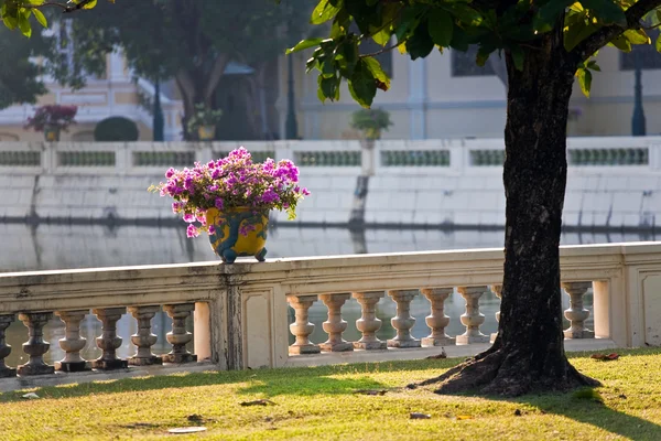 Belos edifícios e parque no Sommerpalace Bang Pa In — Fotografia de Stock