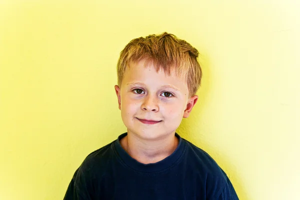 Portrait of friendly looking boy — Stock Photo, Image