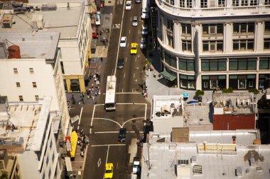 Mavi gök gök sıyırıcı Marnixkade san Francisco manzarası