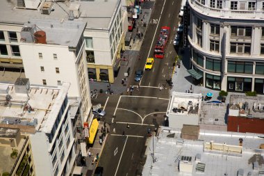 Mavi gök gök sıyırıcı Marnixkade san Francisco manzarası