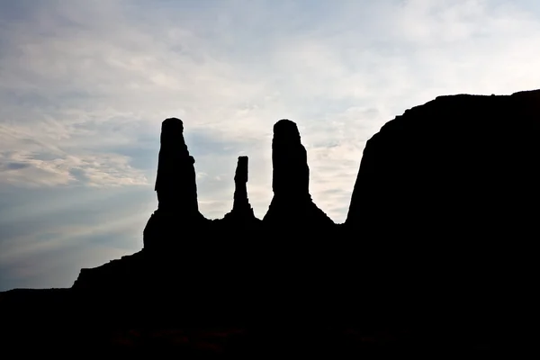 The Buttes three sisters are a giant sandstone formations in the — Stock Photo, Image
