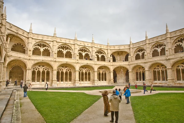 Монастиря Jeronimos, в Белем, Лісабона, знаменитий монастир в P — стокове фото
