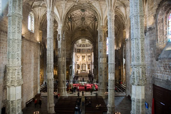 Güzel jeronimos Manastırı'lisbo Santa maria Kilisesi — Stok fotoğraf