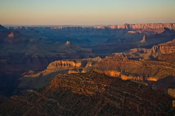 Προβολή Εθνικό Πάρκο Grand canyon στο φως πρωινού — Φωτογραφία Αρχείου