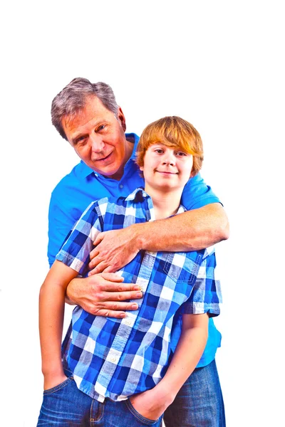 Lycklig far och son — Stockfoto