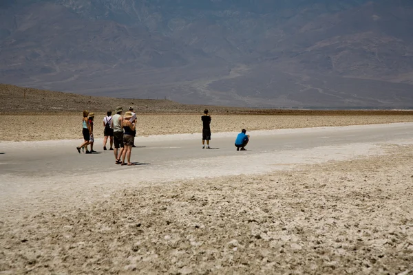 Badwater, deepest point in the USA, Saltsee mixed with minerals — Stock Photo, Image