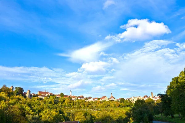 Rothenburg ob der tauber, gamla berömda stad från medeltiden — Stockfoto