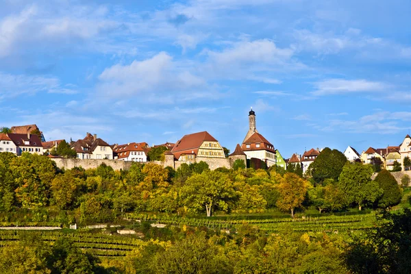 Rothenburg ob der tauber, oude beroemde stad uit de Middeleeuwen — Stockfoto