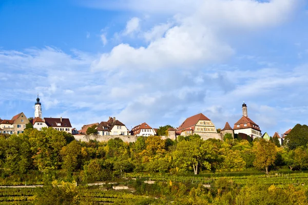 stock image Rothenburg ob der Tauber, old famous city from medieval times