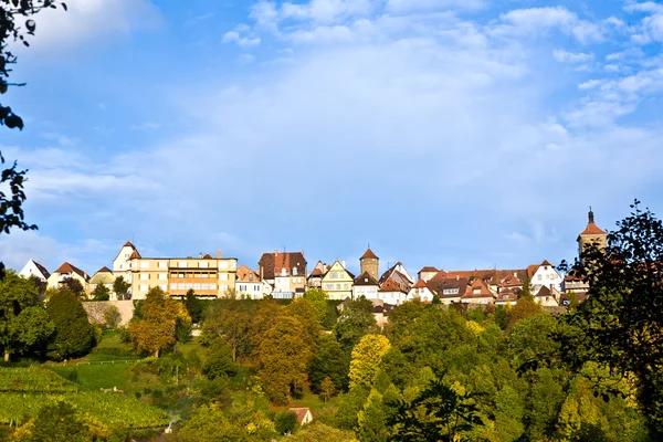 Rothenburg оф дер Таубер, старі знаменитого міста з середньовічних часів — стокове фото