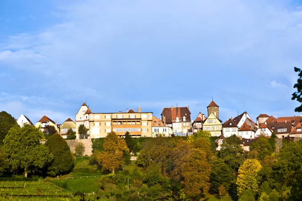 Rothenburg ob der Tauber, antiga cidade famosa dos tempos medievais — Fotografia de Stock