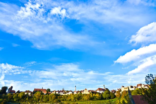 stock image Rothenburg ob der Tauber, old famous city from medieval times