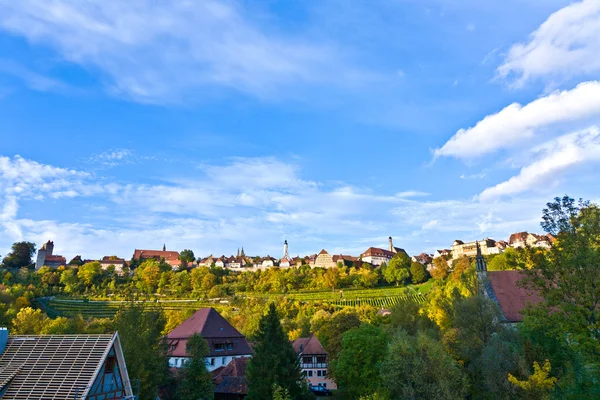Rothenburg ob der Tauber, antigua ciudad famosa de la época medieval — Foto de Stock
