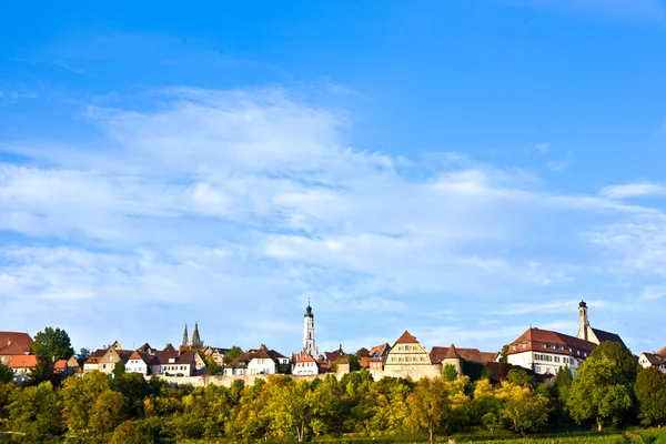 Rothenburg оф дер Таубер, старі знаменитого міста з середньовічних часів — стокове фото