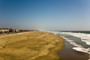 San Francisco Ocean Beach, seen from Cliffhouse clipart