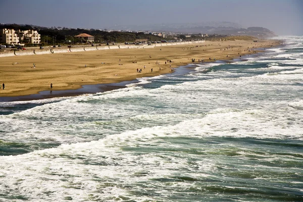 San Francisco Ocean Beach, Cliffhouse-ból nézve — Stock Fotó