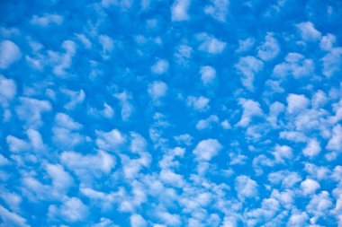 Beautiful blue sky with clouds clipart