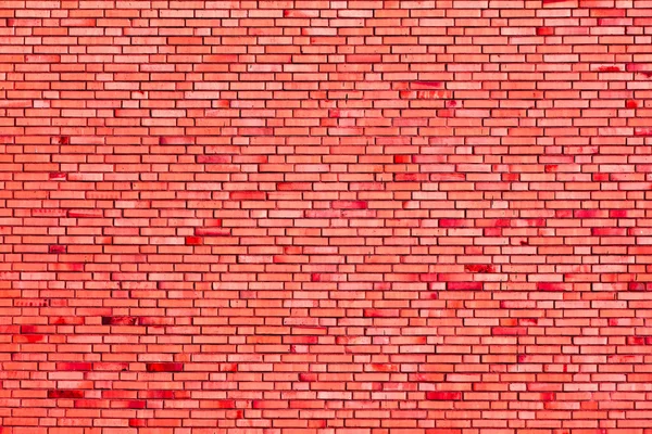 Červená cihlová zeď — Stock fotografie