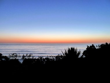 Sunset in Encinitas clipart