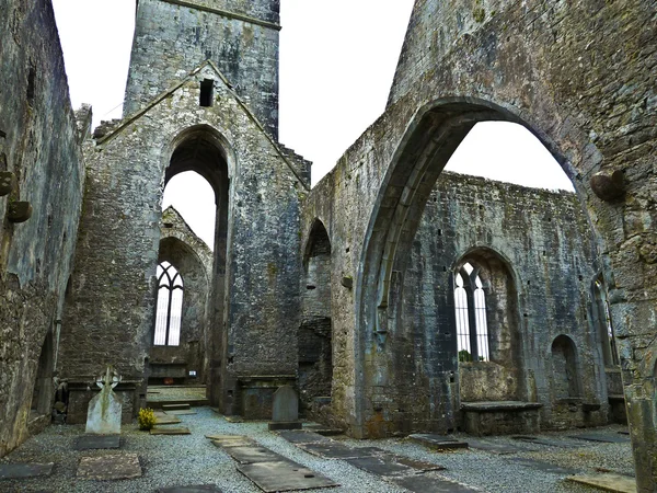 Ünlü quin abbey İrlanda — Stok fotoğraf