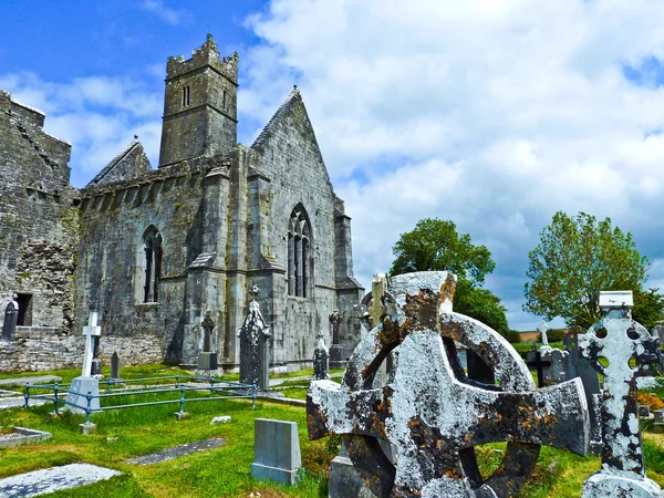 아일랜드의 유명한 quin 애비 — 스톡 사진