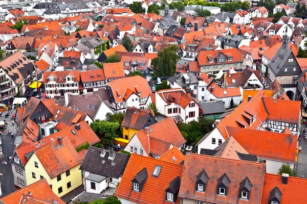 Kaupunkinäkymä Oberurselin vanhaan historialliseen kaupunkiin, Saksa . — kuvapankkivalokuva