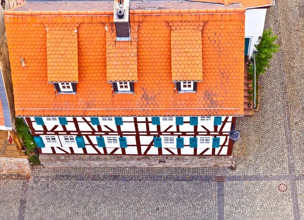 Cityview starego zabytkowego miasta oberursel, Niemcy. — Zdjęcie stockowe