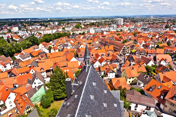 Cityview staré historické město oberursel, Německo. — Stock fotografie