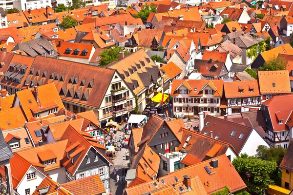 Stadtansicht der Altstadt von Oberursel, Deutschland. — Stockfoto