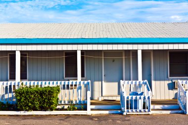 Motel in the outer banks, USA clipart