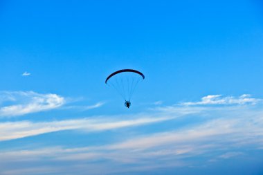 Paraglider in the air clipart