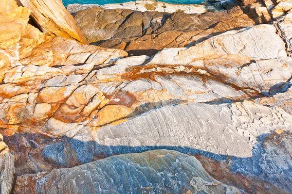 石の海岸の美しいパターン — ストック写真