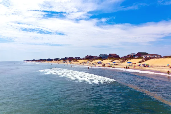Красивый пляж на внешних берегах в Америке — стоковое фото