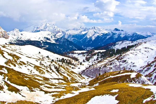 Dolomit dağlar, sella pass — Stok fotoğraf