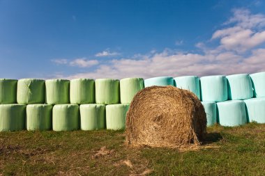 Saman balya infold autom içinde kuru tutmak için plastik film (folyo)