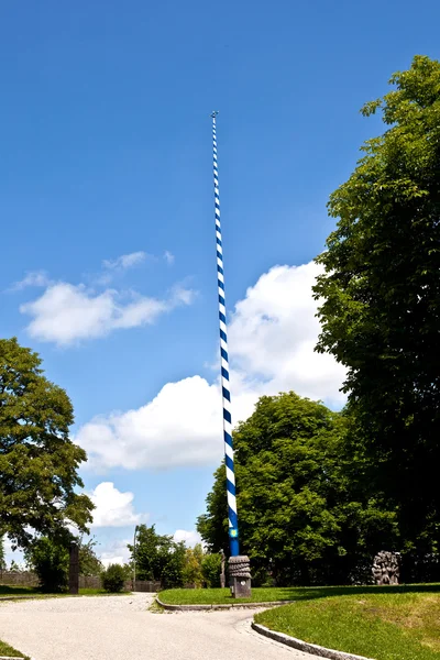 Maypole in famous cloister of Andechs — Stock Photo, Image