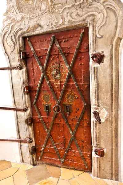 Drzwi w słynnego klasztoru andechs od wewnątrz — Zdjęcie stockowe