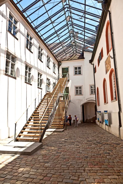 Parte moderna del famoso chiostro di Andechs con birrificio in Baviera — Foto Stock