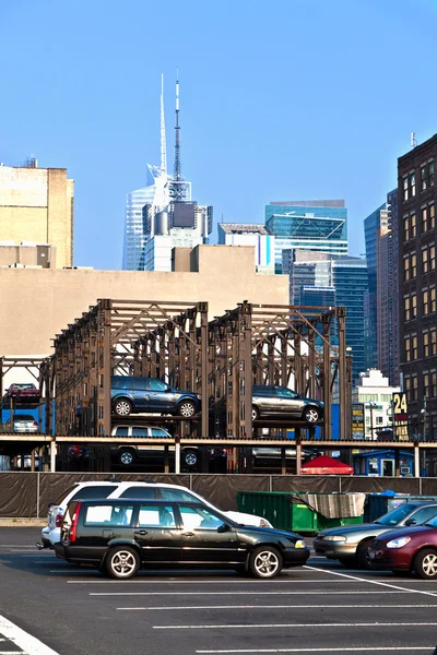 市中心停车场纽约 — 图库照片