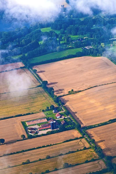 Aerea dei campi vicino hamburg — Foto Stock