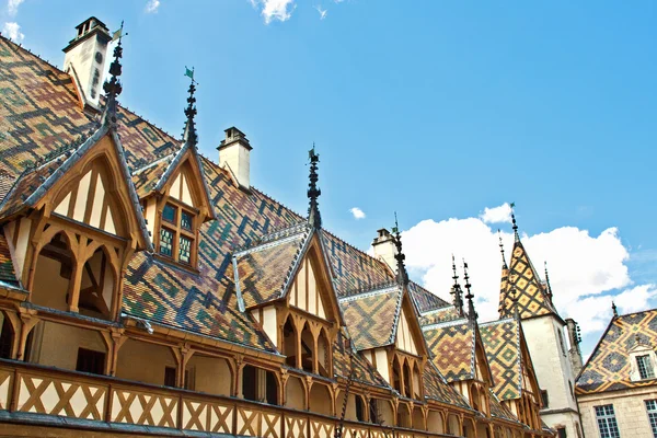 Famous hospice in Beaune, France — Stock Photo, Image