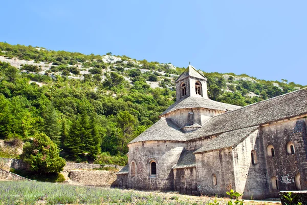 Claustro de la Abadía de Senanque, Vaucluse, Gordes, Provenza, Francia — Foto de Stock