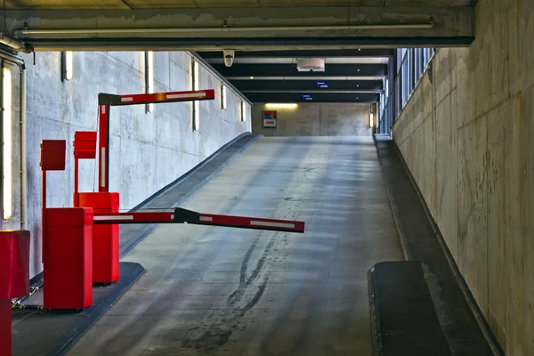 Barrier in a car park — Stock Photo, Image