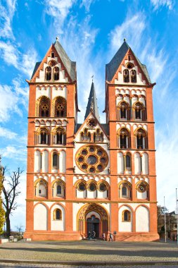 Famous gothic dome in Limburg, Germany in beautiful colors clipart