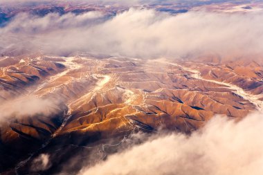 himalaya Dağları güzel görünüme uçak